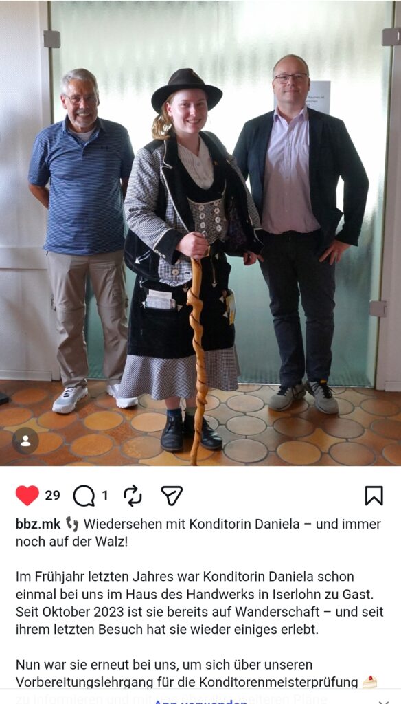 Gemeinsames Foto mit der Leitung des Haus des Handwerkes in Iserlohn